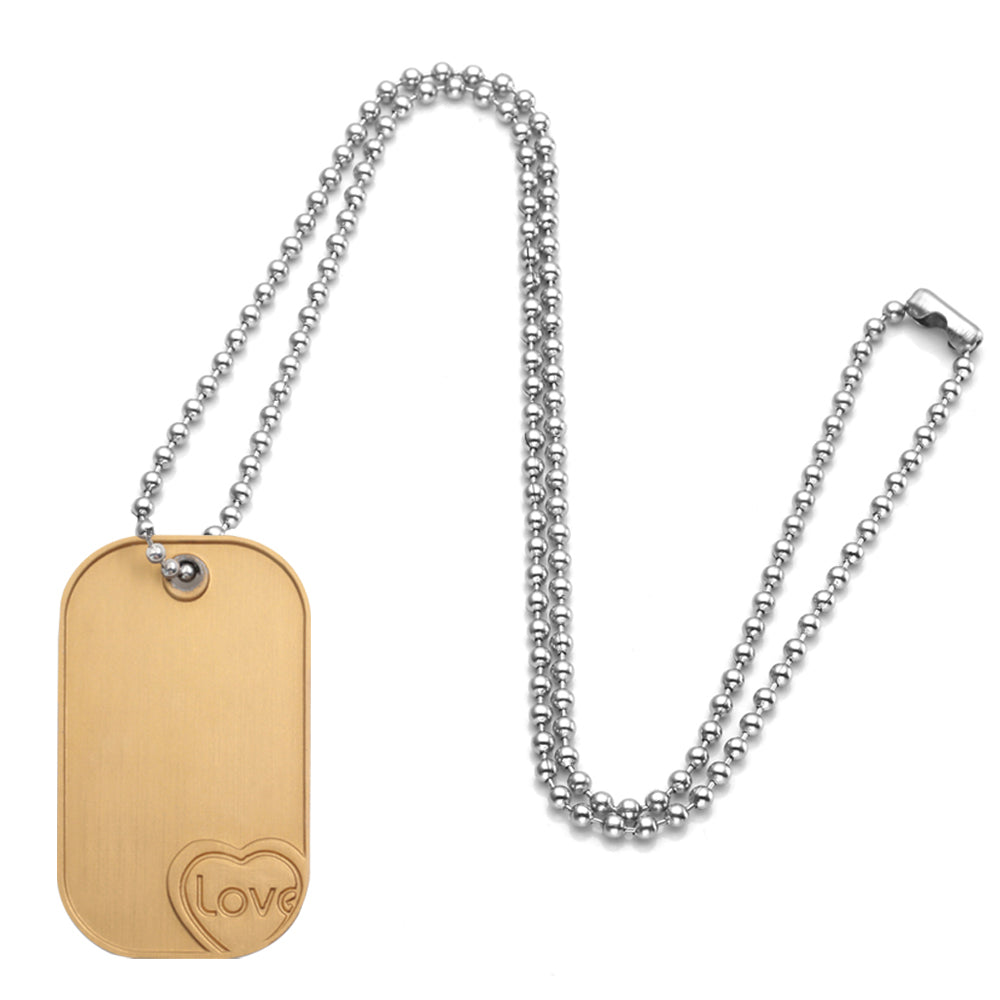 Manufacturer custom Lucky love metal dog tag