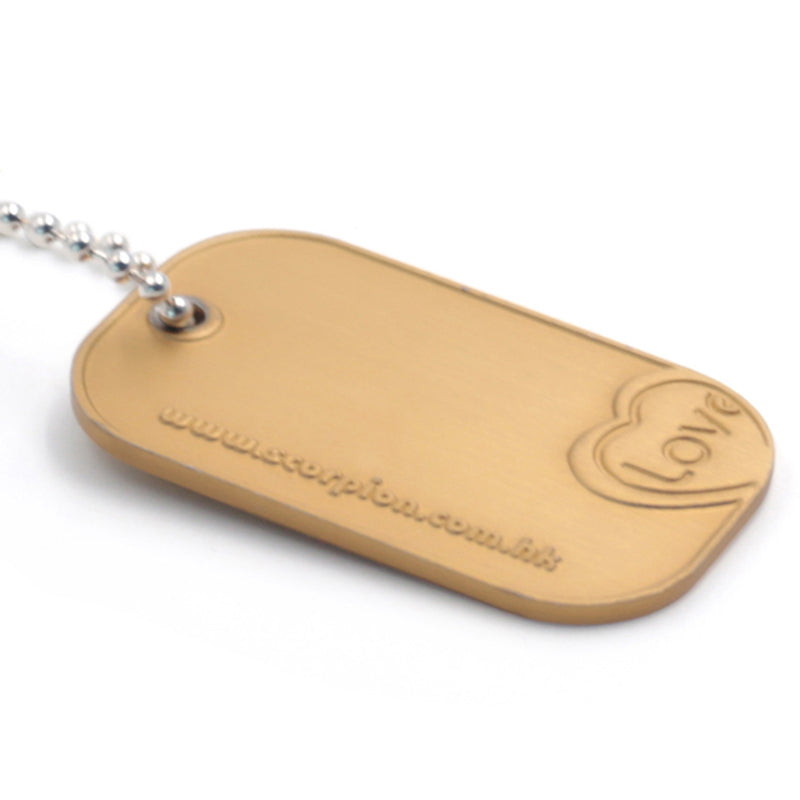 Manufacturer custom Lucky love metal dog tag