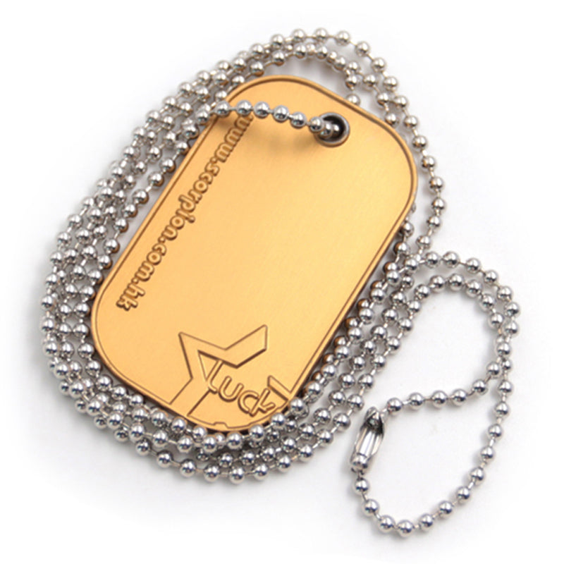Manufacturer custom Lucky love metal dog tag