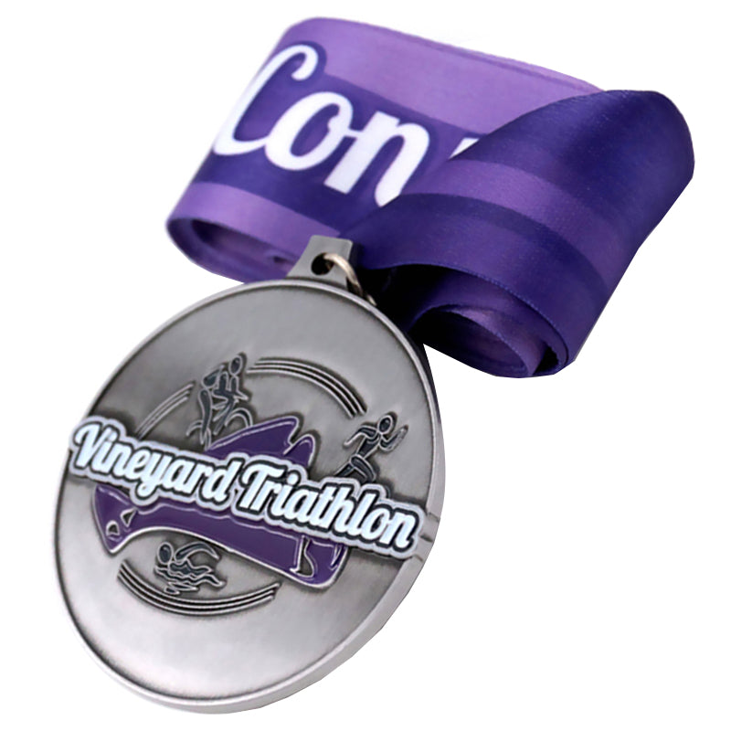 Manufacturing 3d vineyard ironman triathlon medal