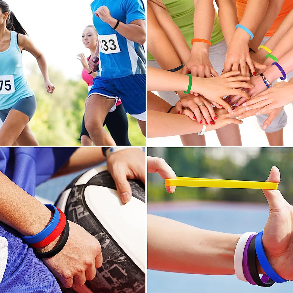 Custom printed logo silicone wristband factory