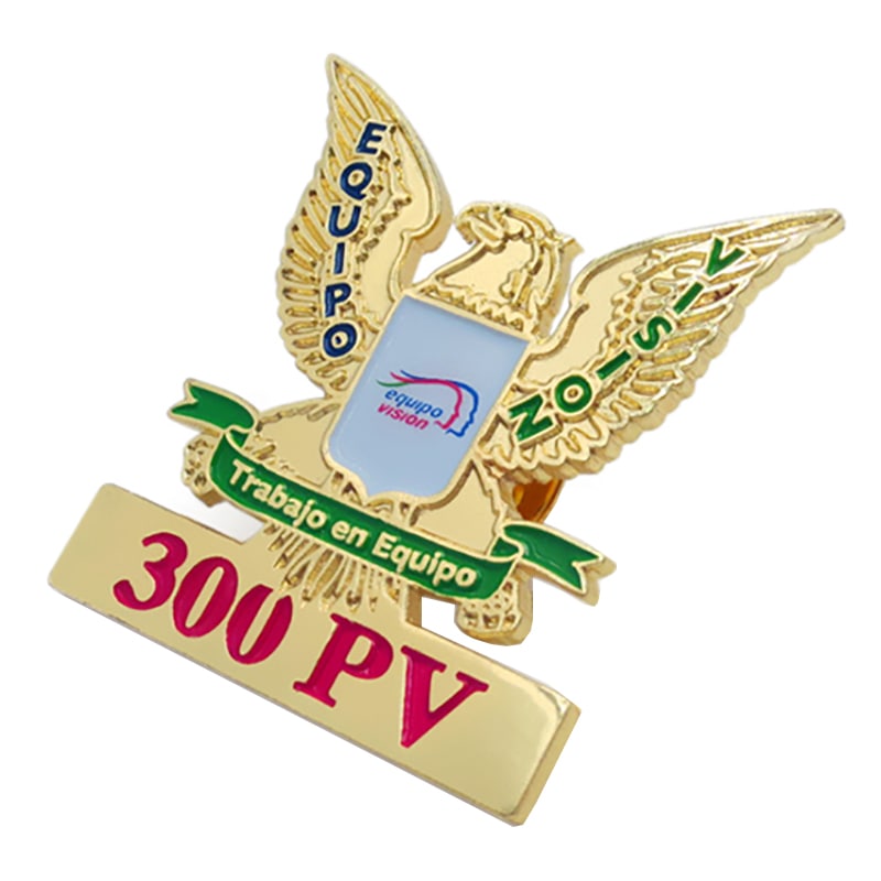 Custom plating gold military eagle lapel pin