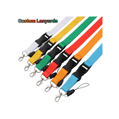 Blank sublimated logo neck polyester lanyard