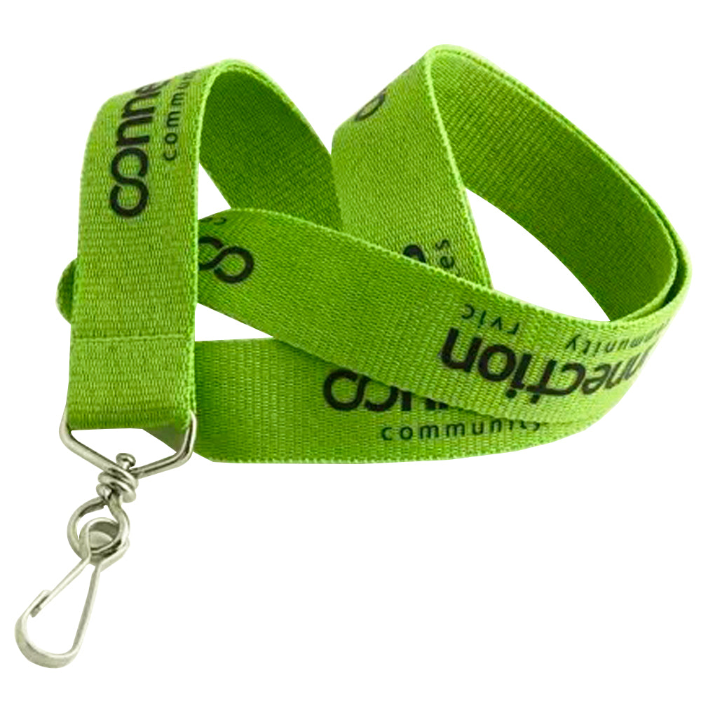 Custom neck sublimation logo polyester lanyard