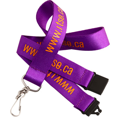 Sublimated neck polyester lanyard