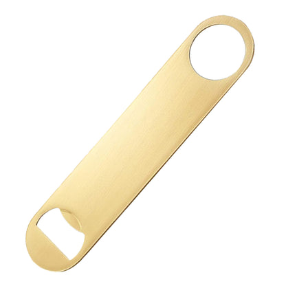 Stainless steel flat bottle opener