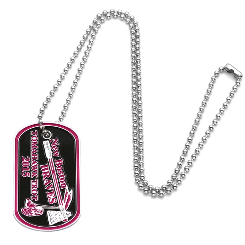 Metal Military Dog Tag Necklace