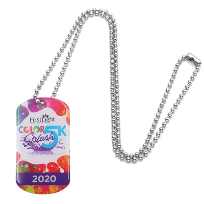 Metal Military Dog Tag Necklace