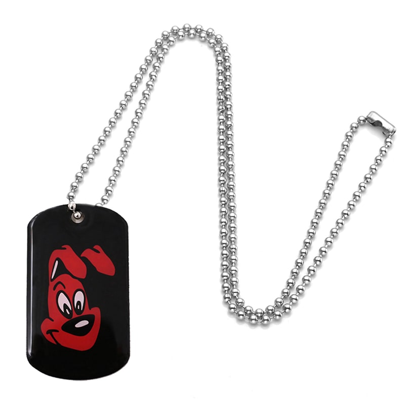 Metal Military Dog Tag Necklace