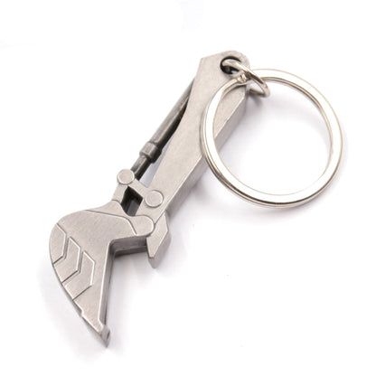 3D Excavator Hook Bottle Opener Keychain