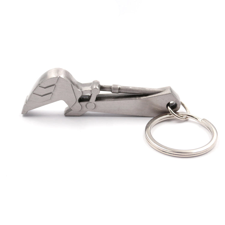 3D Excavator Hook Bottle Opener Keychain