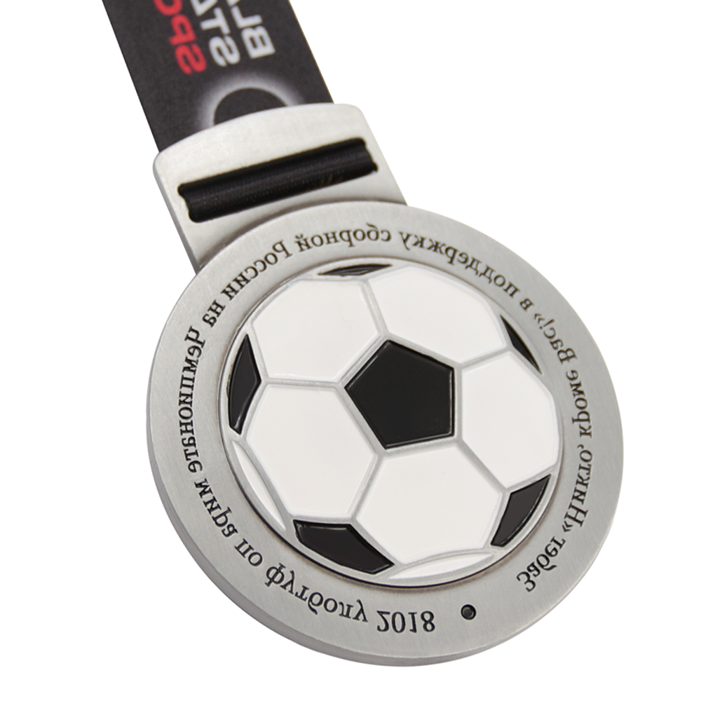 Custom design zinc alloy 3D soccer medal