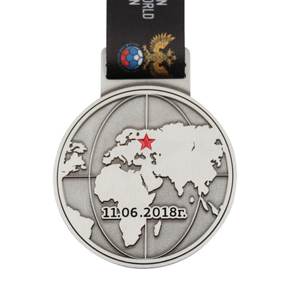 Custom design zinc alloy 3D soccer medal