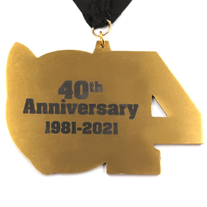 Custom design 40th anniversary surf city medal