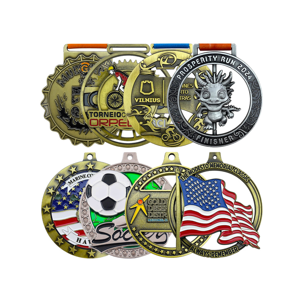 No minimum custom metal sports medals