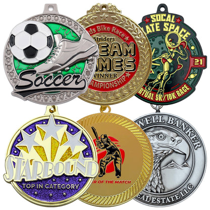 Metal hollow cut metal sports medal