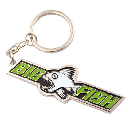 Customized metal logo enamel keychain