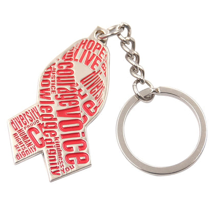 Customized metal logo enamel keychain