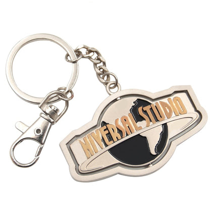 Customized metal logo enamel keychain