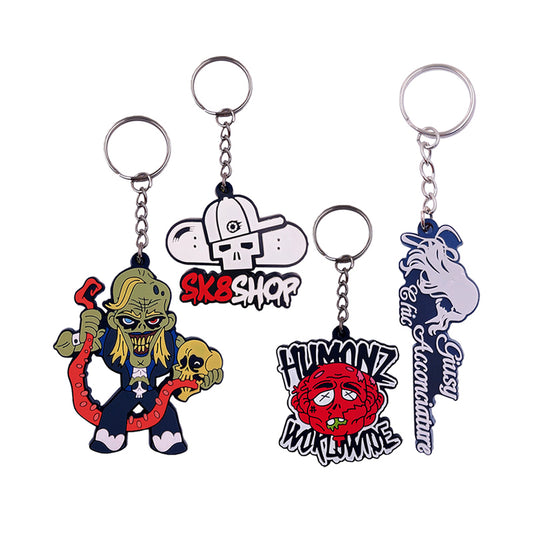 Custom 2d soft pvc rubber keychain