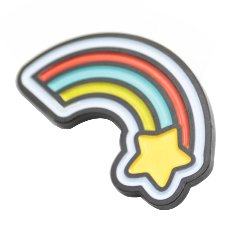 Custom logo rainbow soft enamel pin