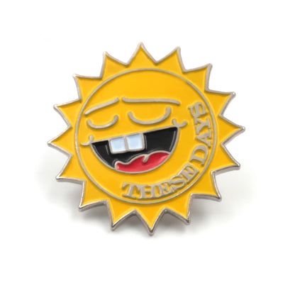 Cute Smiling Sun Metal Enamel Pin