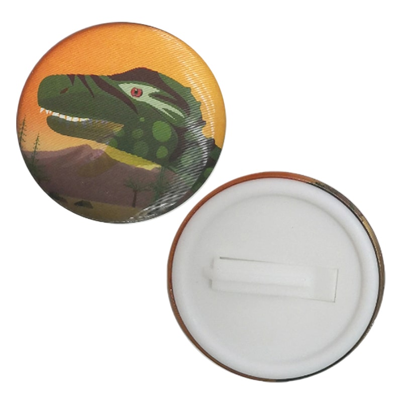 Custom logo sublimation round button pin badge