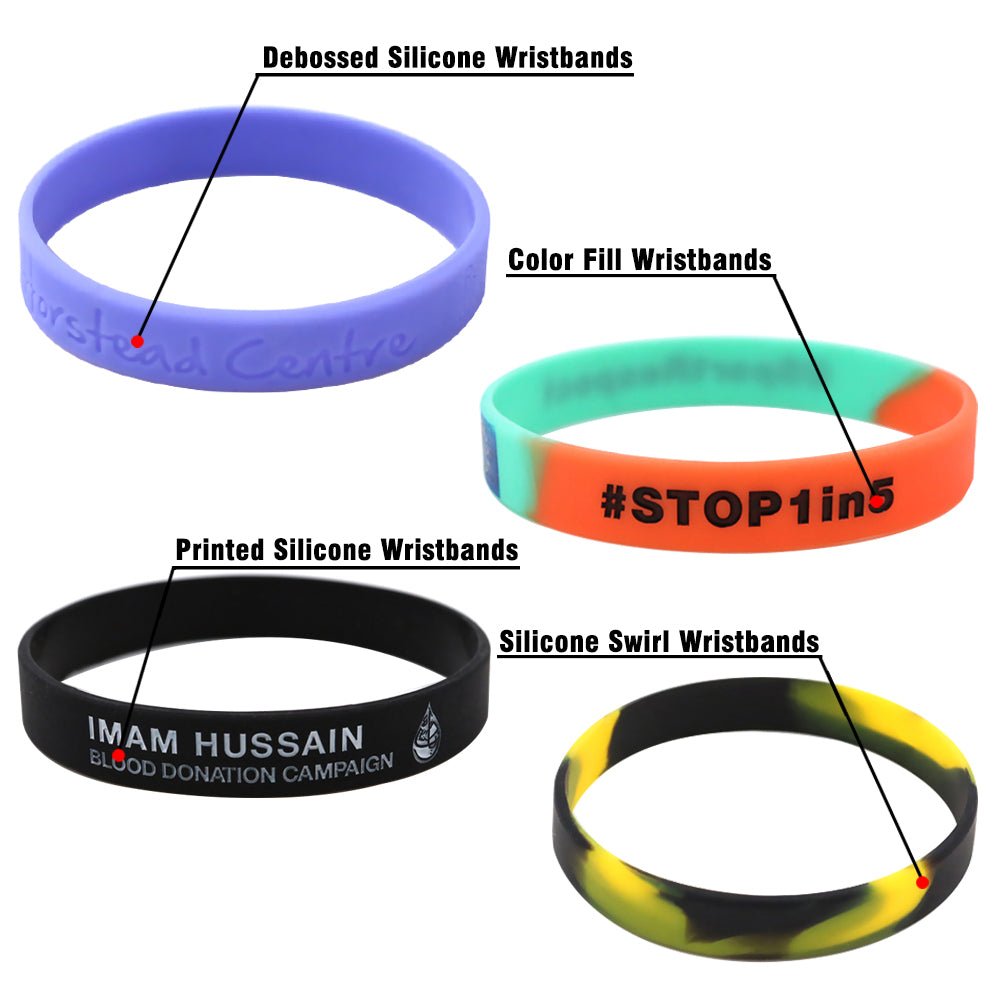 Manufacturer Custom silicone wristbands