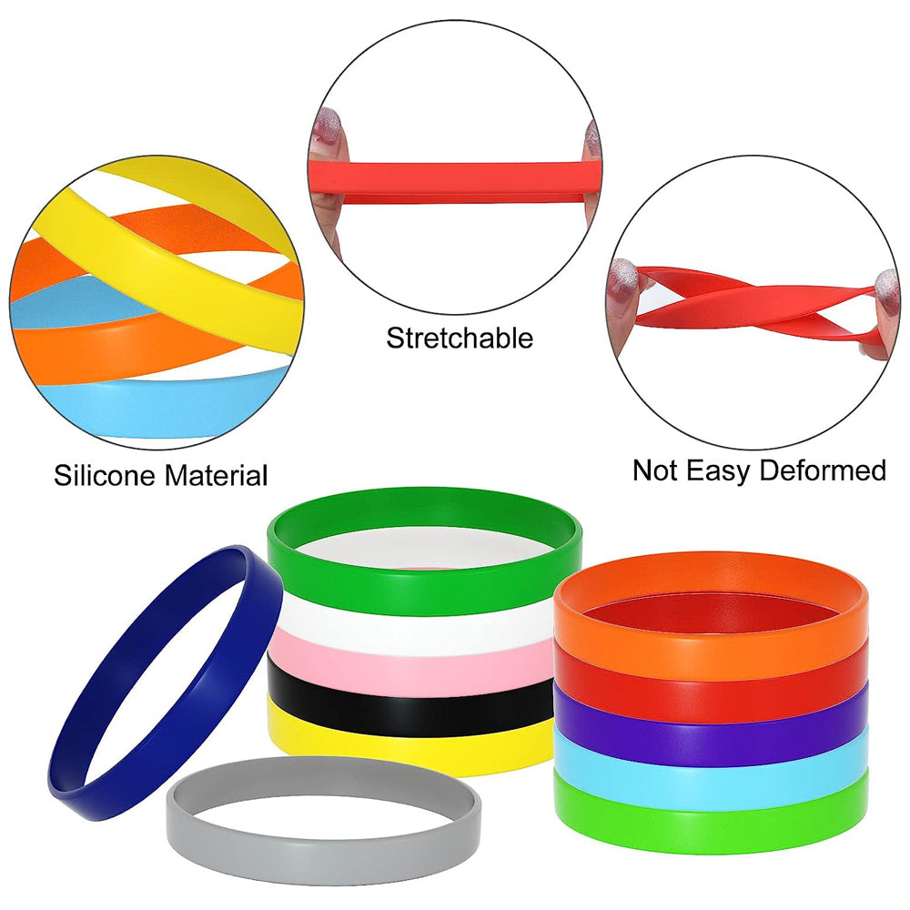 Custom printed logo silicone wristband factory