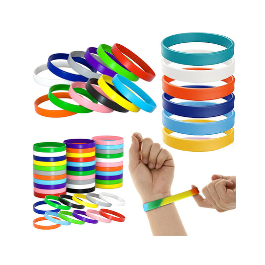 Custom printed logo silicone wristband factory