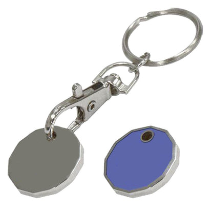 Customized logo trolley coin keychain