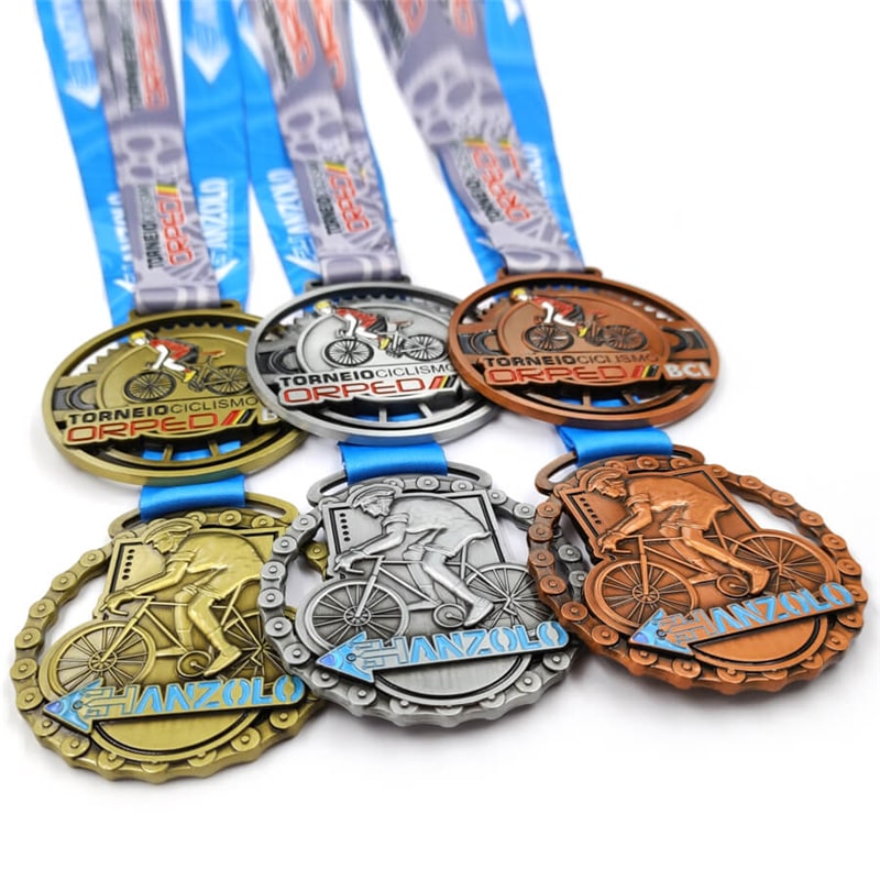 Supplier customized gold silver bronze metal medal