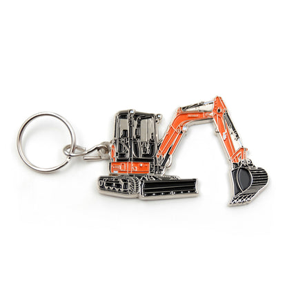 Metal soft enamel excavator keychain