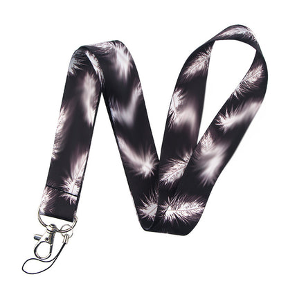 Blank sublimated logo neck polyester lanyard