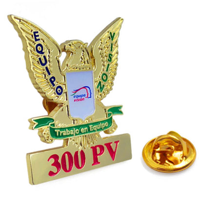 Custom plating gold military eagle lapel pin